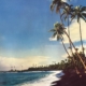 Postcard of Punalu'u Beach in 1965