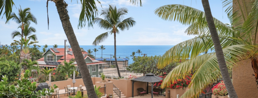 Ocean View from Kona Pacific Condo Lanai