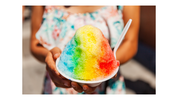 Shave Ice, Ice Cream or Gelato_ Kona has what you need! Colorful Hawaiian Shave Ice