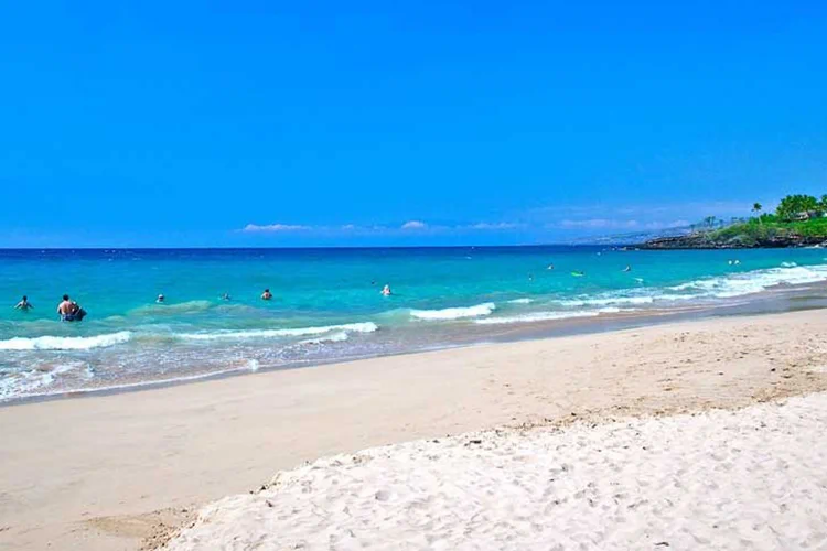 Hapuna beach in Kona, Hawaii