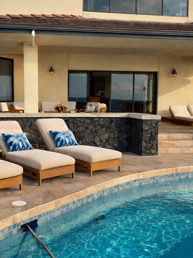 private pool at Kona Vacation Rentals