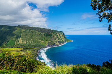 Waipi'O Valley on the Kona Coast, Hawaii